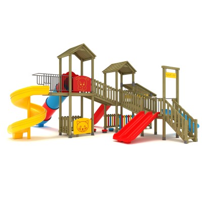 27 A Standard Wooden Playground